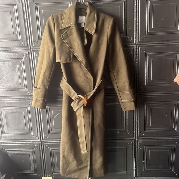 Khaki Green topcoat   - Picture 1 of 9